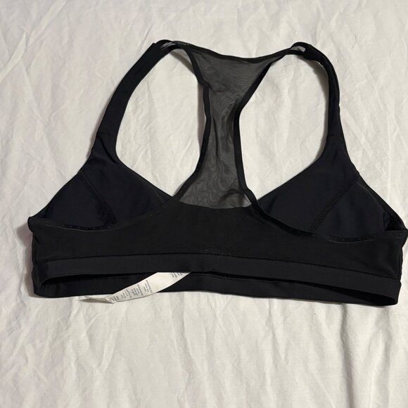 NWOT Lululemon Flow Rider Racerback Black Swim Top Bra Aquelu Fabric A/B Cup 6 S - Picture 5 of 8